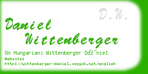 daniel wittenberger business card